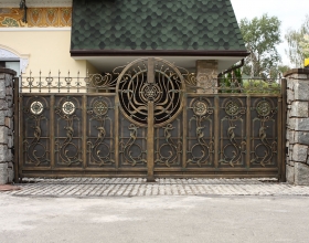 Кованые ворота в Воронеже №10