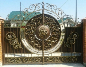 Кованые ворота в Воронеже №3